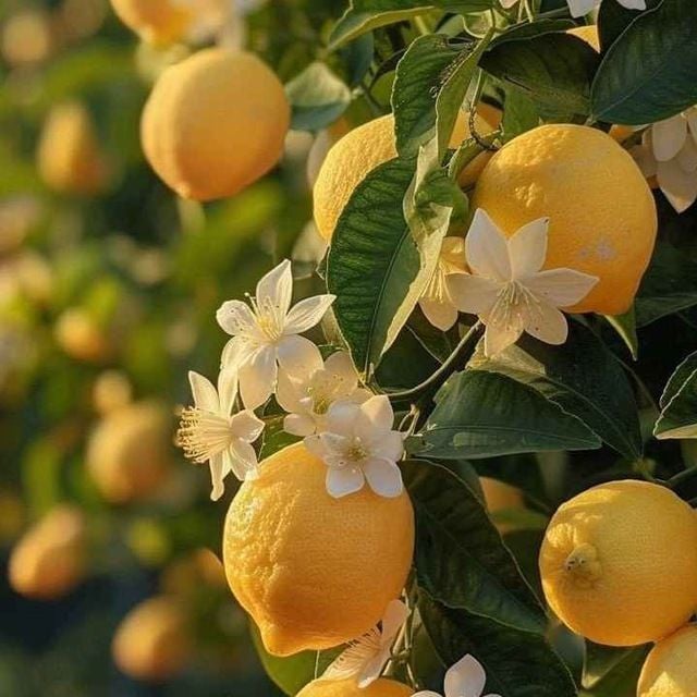 لیمو ترش تازه با شکوفه